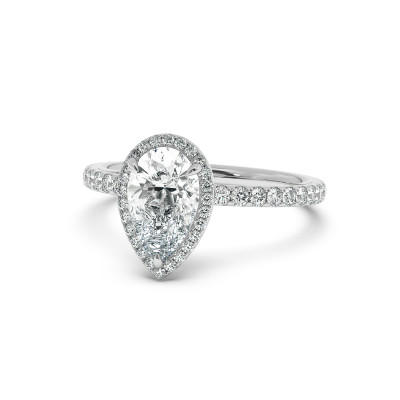 Solitaire halo serti