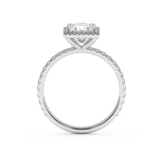 Solitaire halo serti