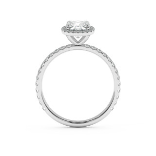 Solitaire halo serti