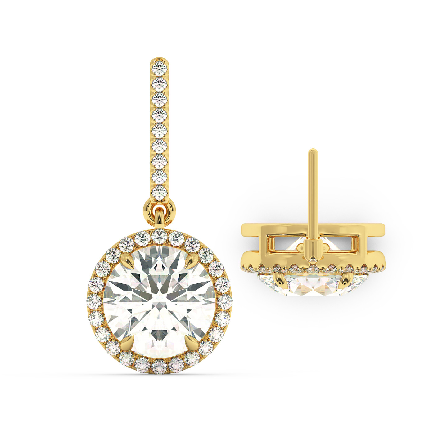 Boucle d'oreille halo