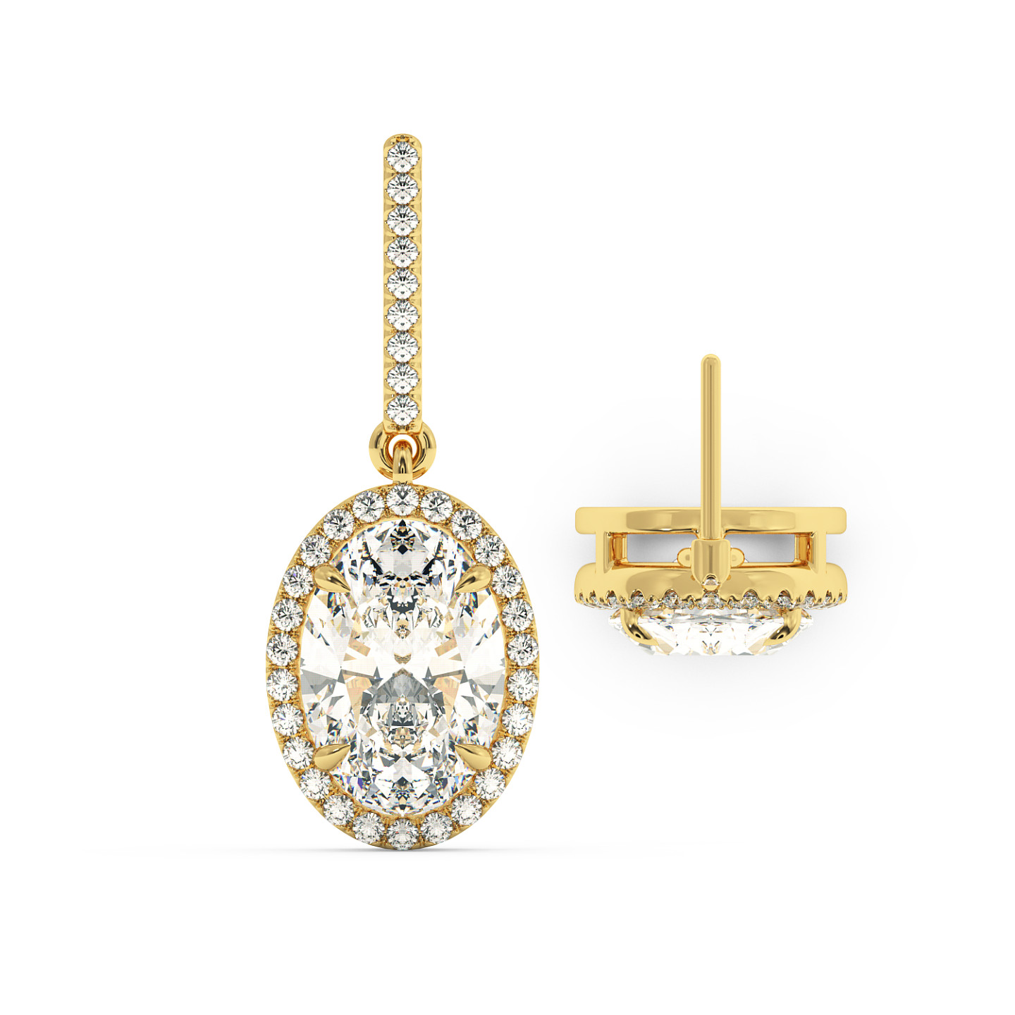 Boucle d'oreille halo