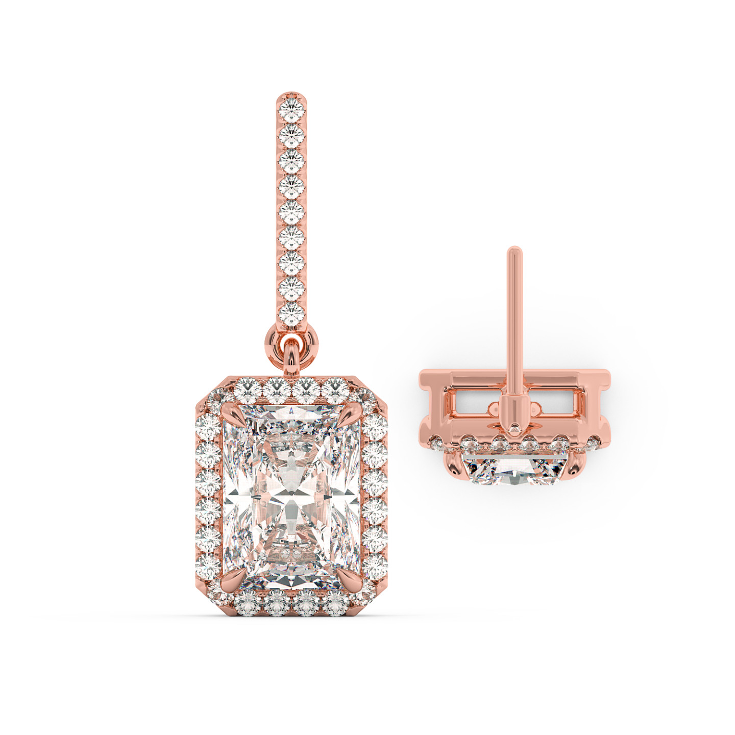 Boucle d'oreille halo