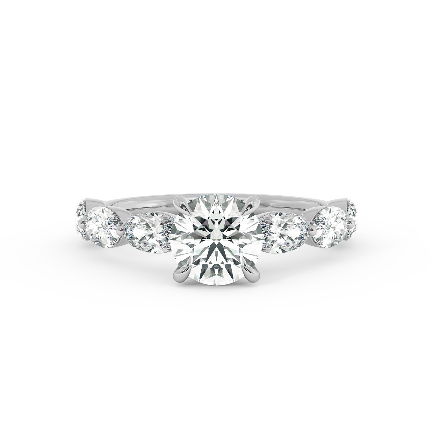 Solitaire serti oval