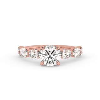 Solitaire serti oval