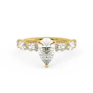 Solitaire serti oval