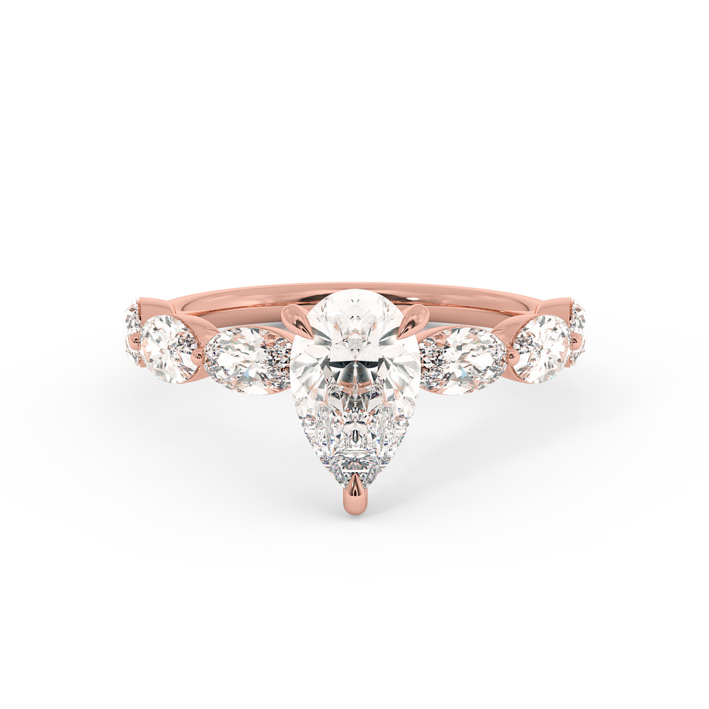 Solitaire serti oval