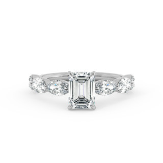 Solitaire serti oval