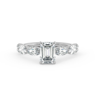 Solitaire serti oval