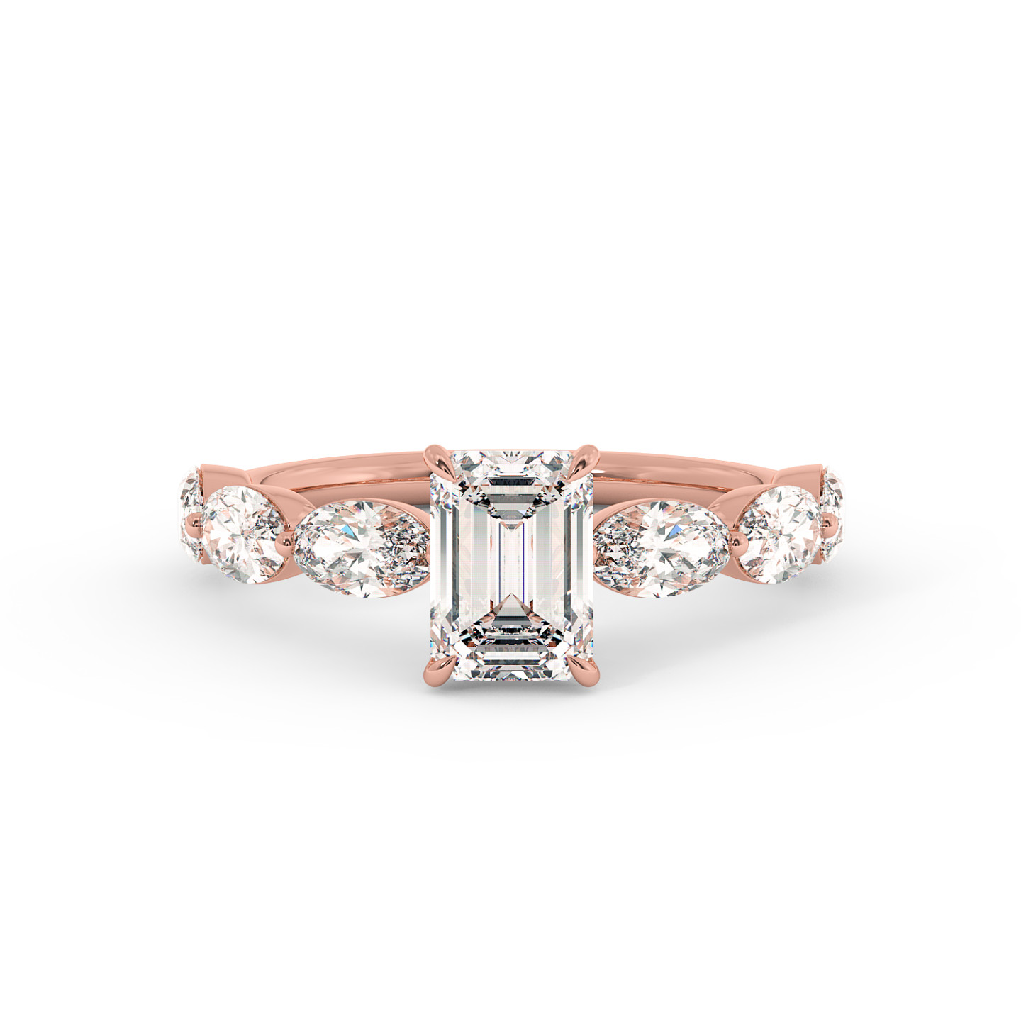 Solitaire serti oval