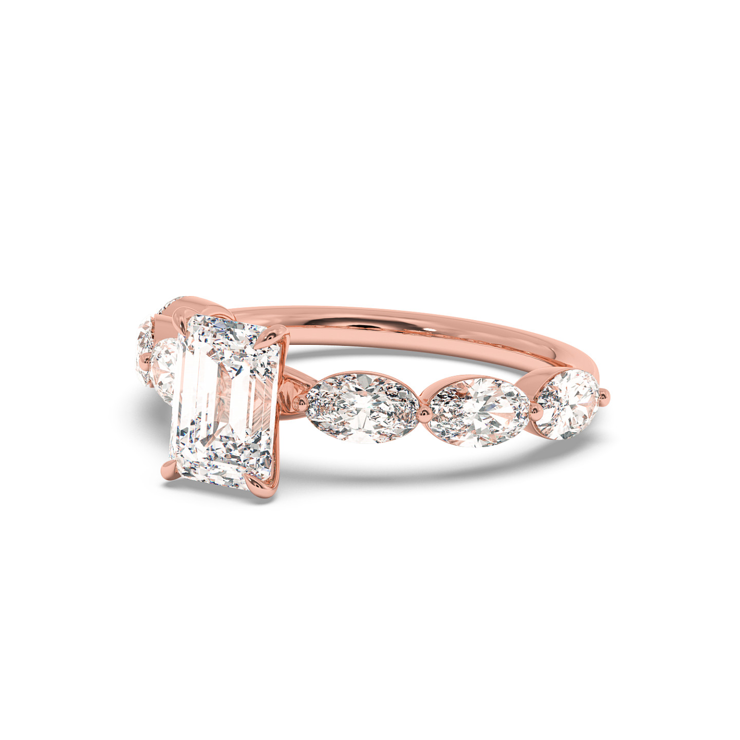 Solitaire serti oval