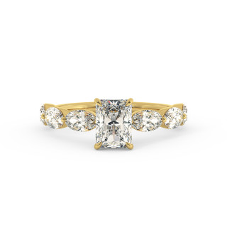 Solitaire serti oval