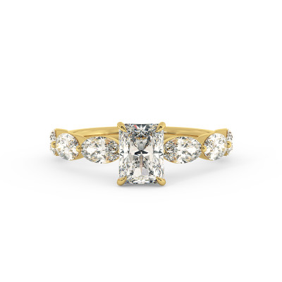 Solitaire serti oval