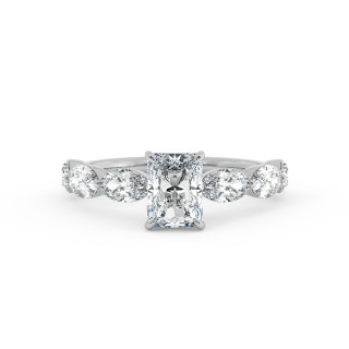 Solitaire serti oval