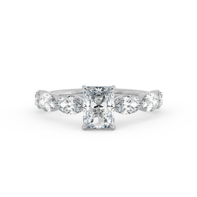 Solitaire serti oval