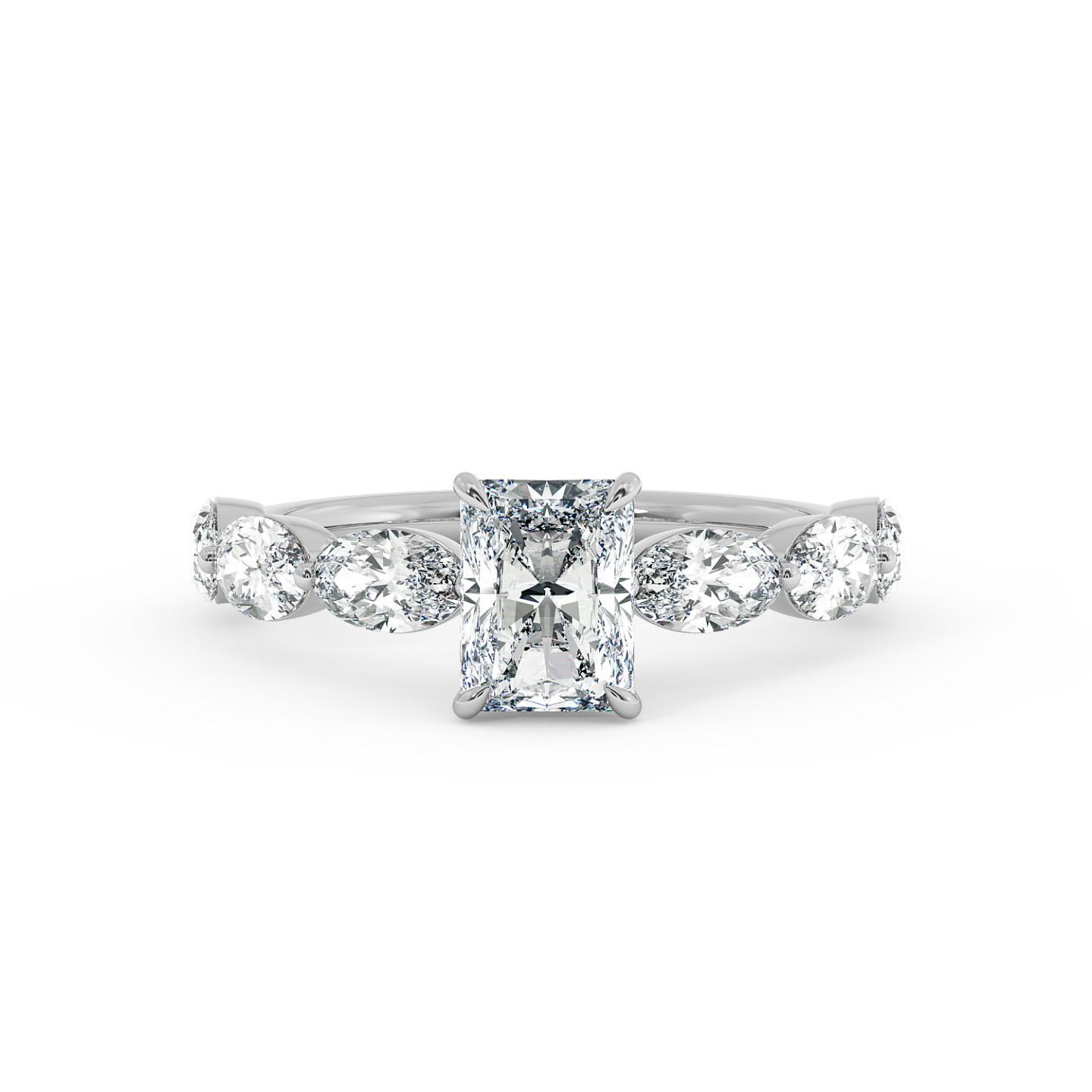 Solitaire serti oval