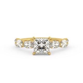 Solitaire serti oval