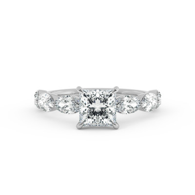 Solitaire serti oval