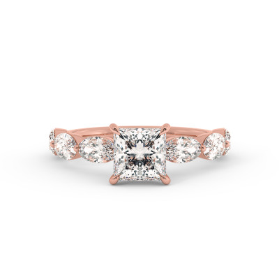 Solitaire serti oval