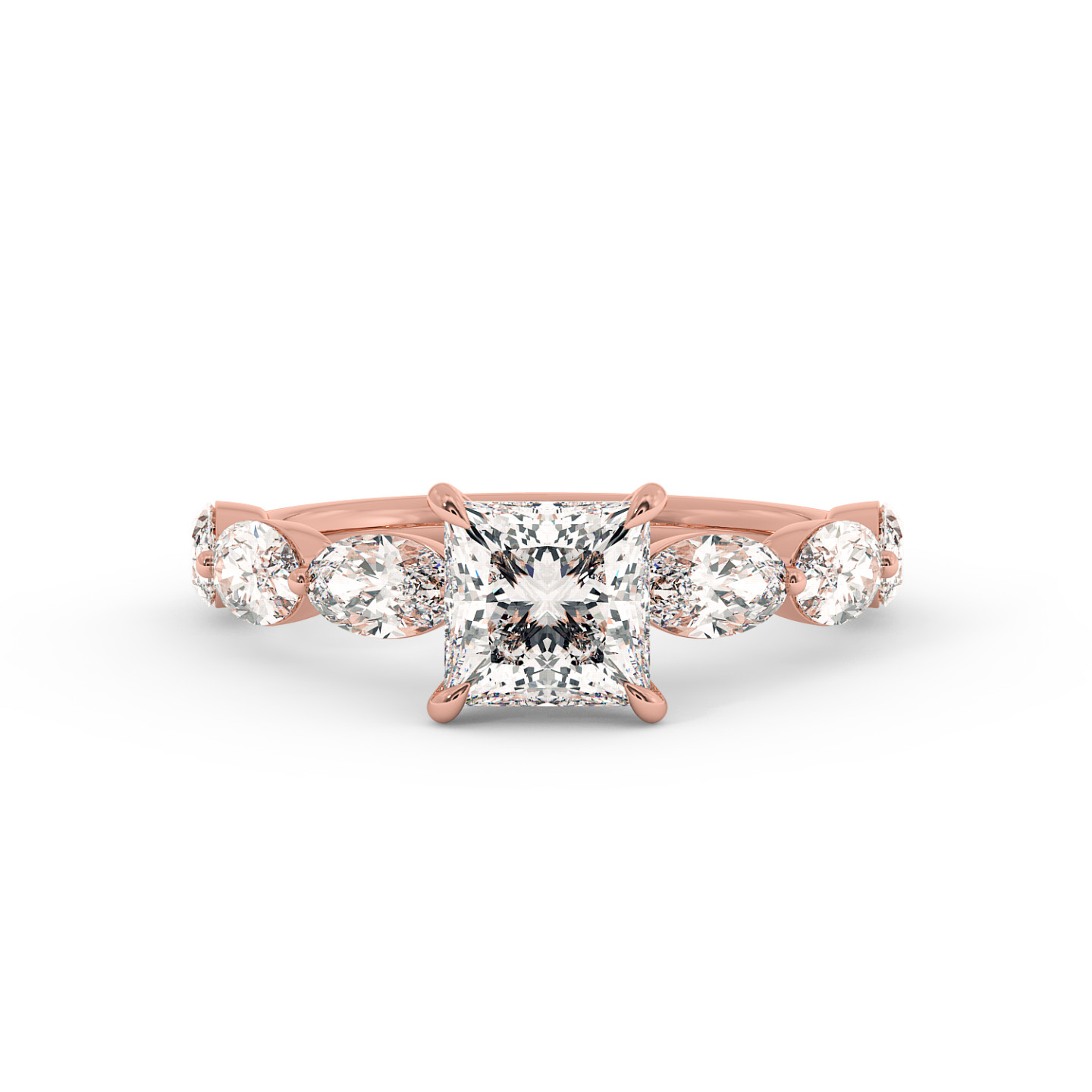 Solitaire serti oval