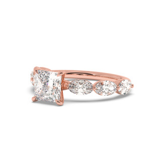 Solitaire serti oval