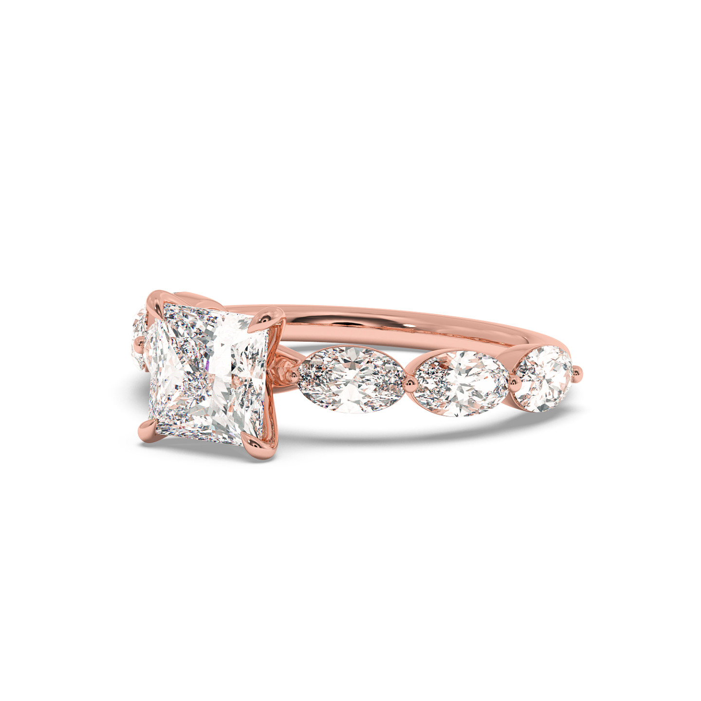 Solitaire serti oval