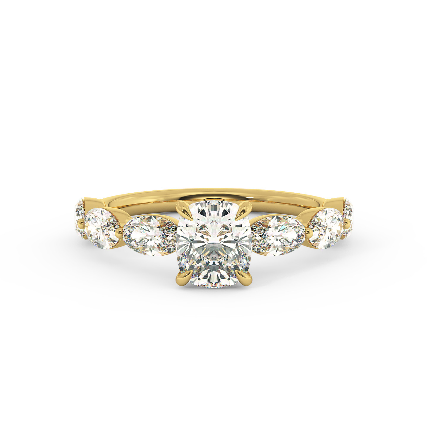 Solitaire serti oval