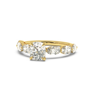 Solitaire serti oval