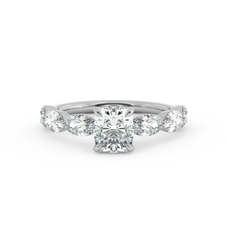 Solitaire serti oval