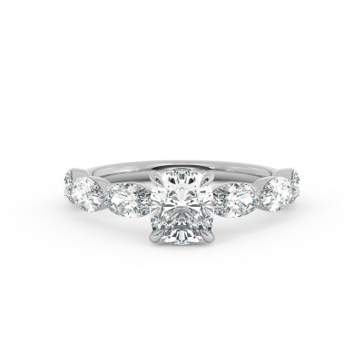 Solitaire serti oval