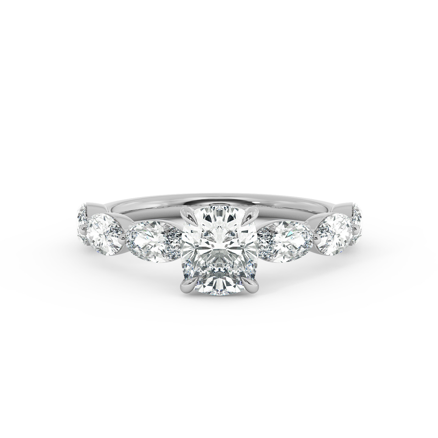 Solitaire serti oval