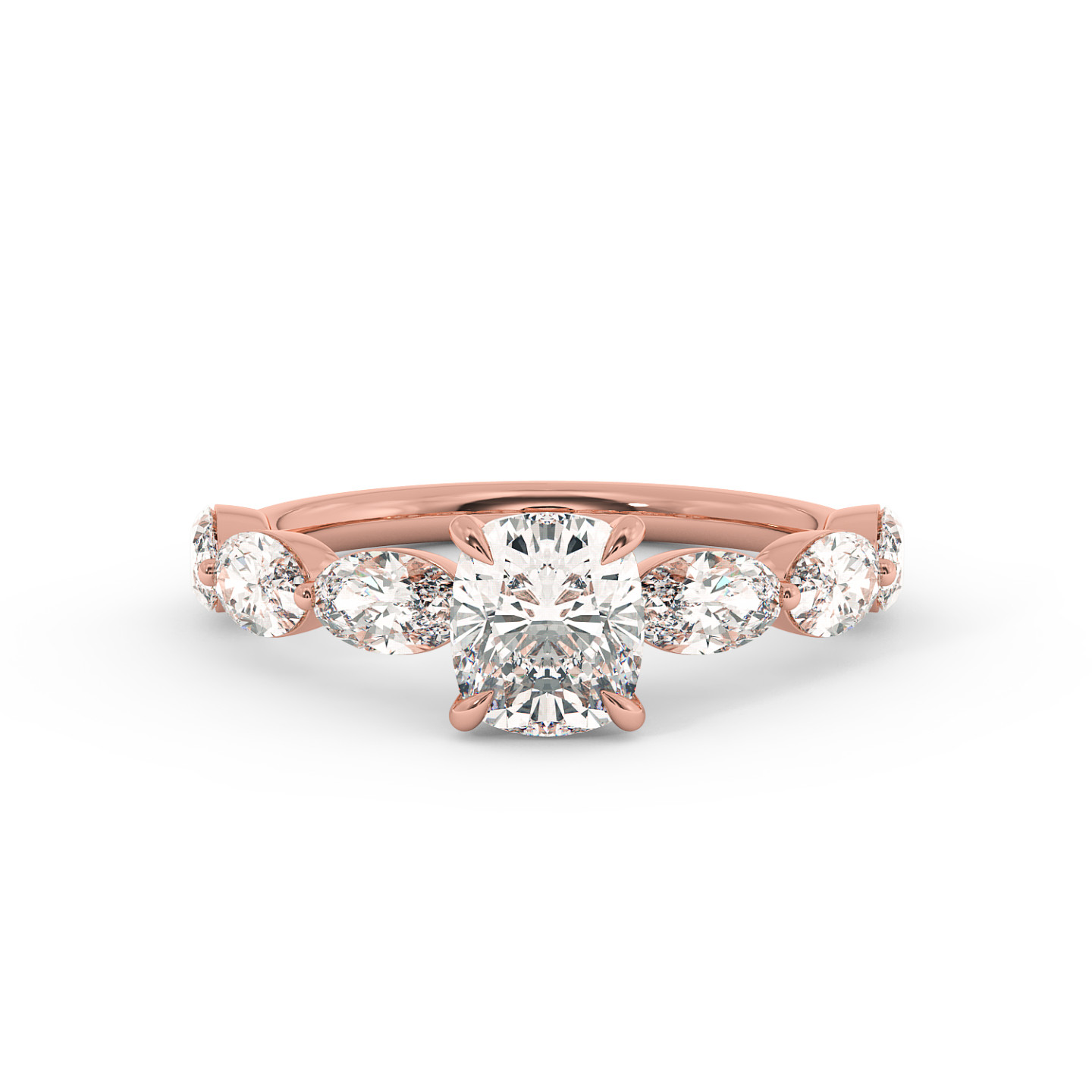 Solitaire serti oval