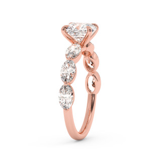 Solitaire serti oval